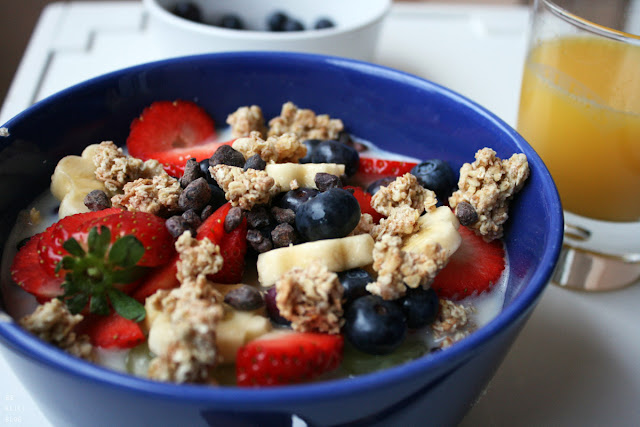 muesli, breakfast, granola, oats, soy milk