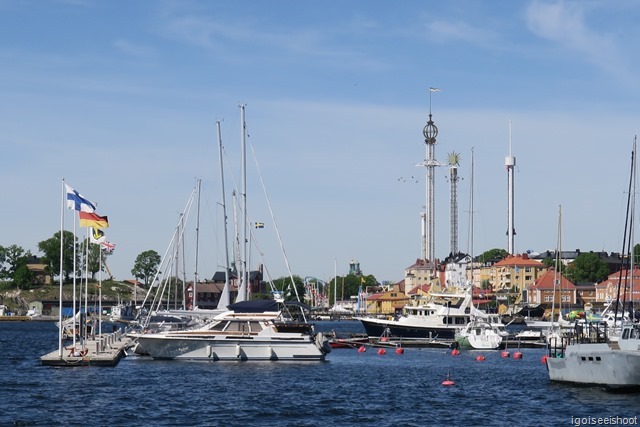  Grona Lund amusement park and  marina. Djurgarden