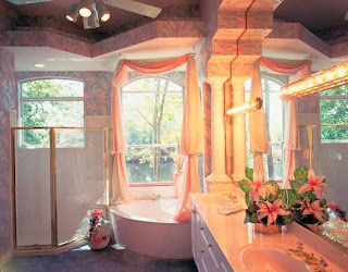 Mediterranean Bathroom Designs blue and bright yellow may be correct for a Mediterranean bathroom