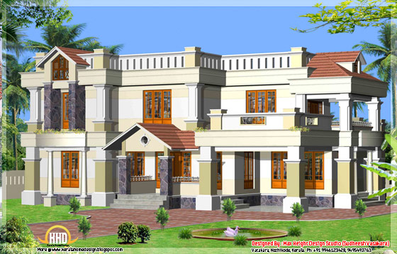 Beautiful Kerala style house elevation