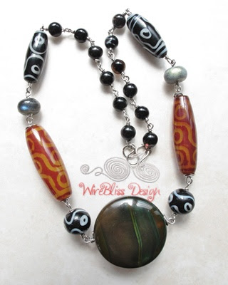 Re-wiring of this Chinese bead necklace