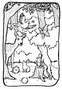 Coloriage du mercredi : Convention des animaux de la forêt (coloriage animaux foret)