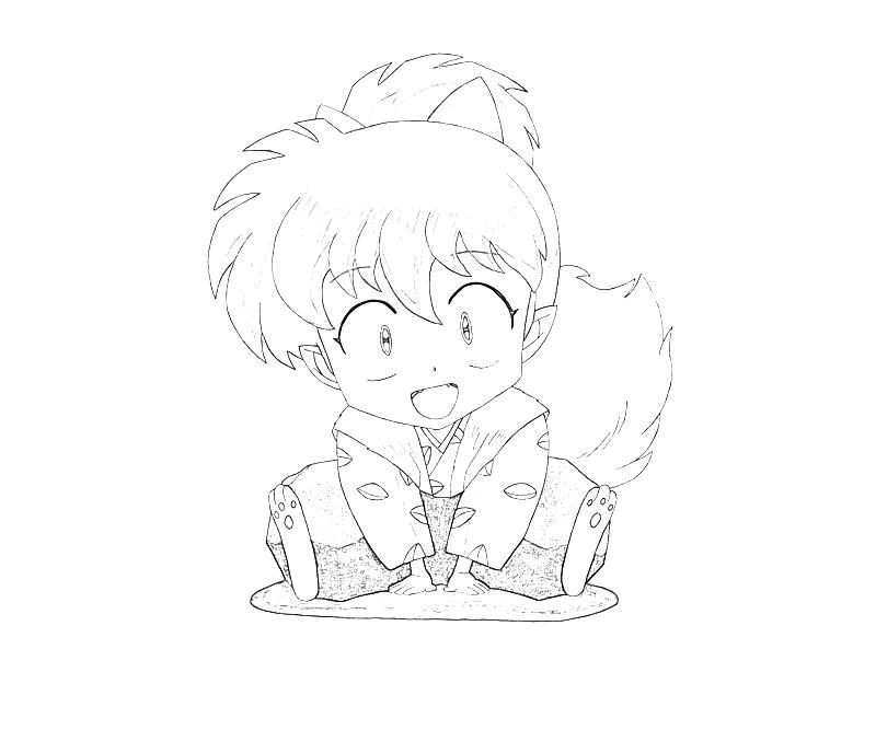 printable-inuyasha-shippo-smile_coloring-pages