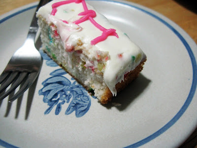 Mary's confetti cake :D