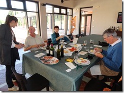Poliziano Wine Tour, Montepulciano, Italy - starters for lunch
