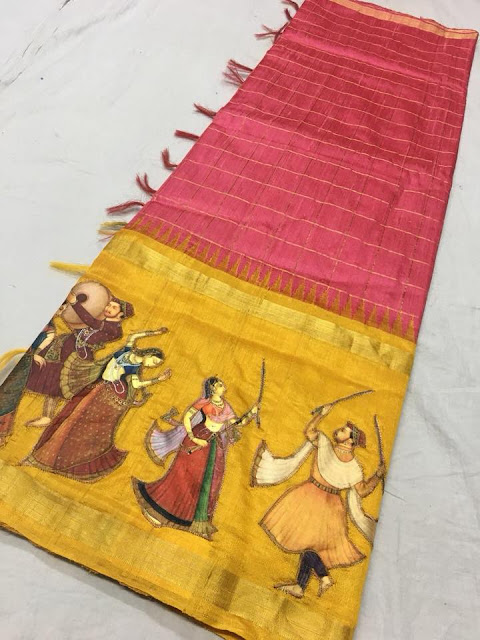 khadi Silk Work Sarees