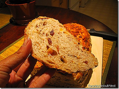 a slice from loaf