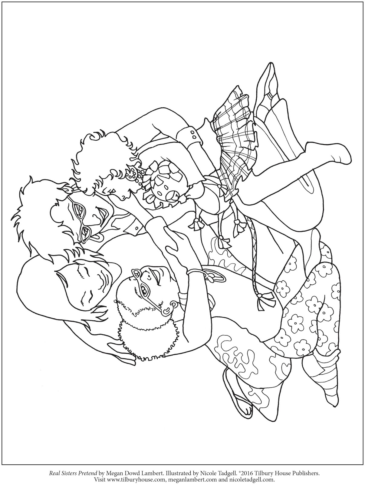 Enjoy these coloring pages from Real Sisters Pretend