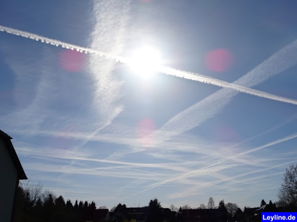 quadrillage de chemtrails