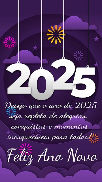 Mensagem de Feliz Ano Novo 2025 para Amigos do Whatsapp