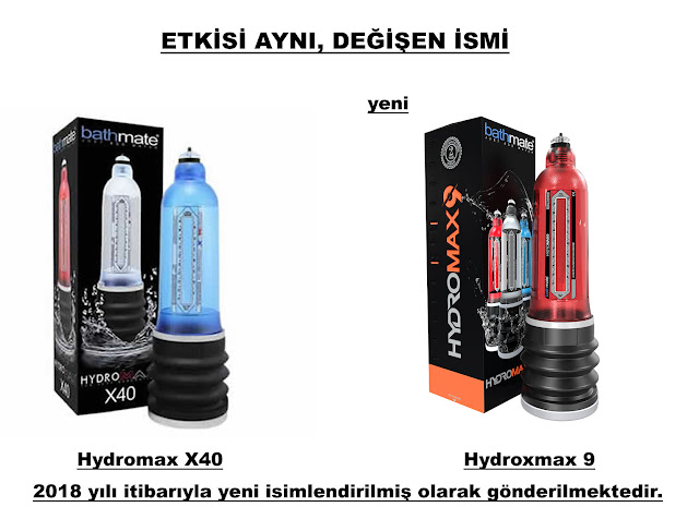 Bathmate Hydromax X40 Kırmız renkli artık Bathmate Hydromax 9 Kırmızı oldu.