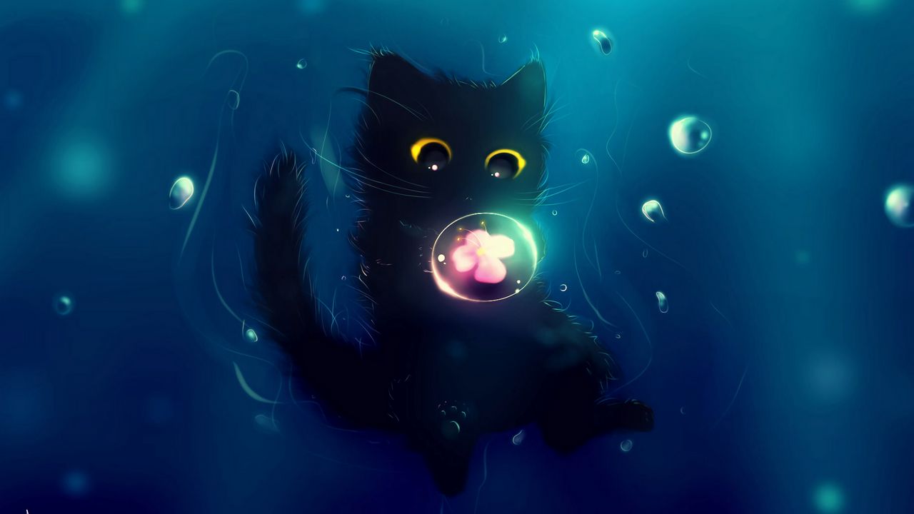 Wallpaper Cat Cute Ball