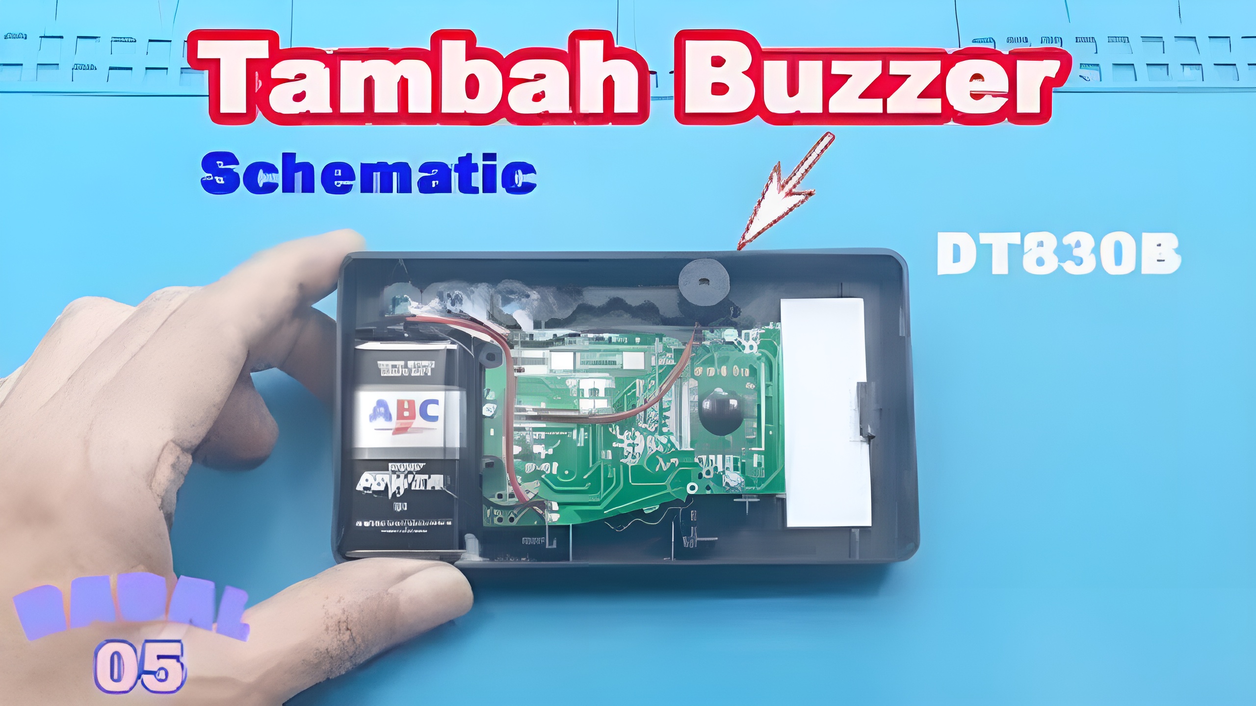 Pemasangan Buzzer pada Multimeter DT830B