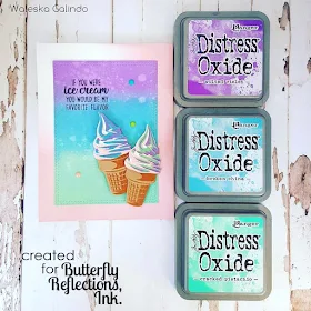 Sunny Studio Stamps: Two Scoops Ice Cream Cone card by Waleska Galindo