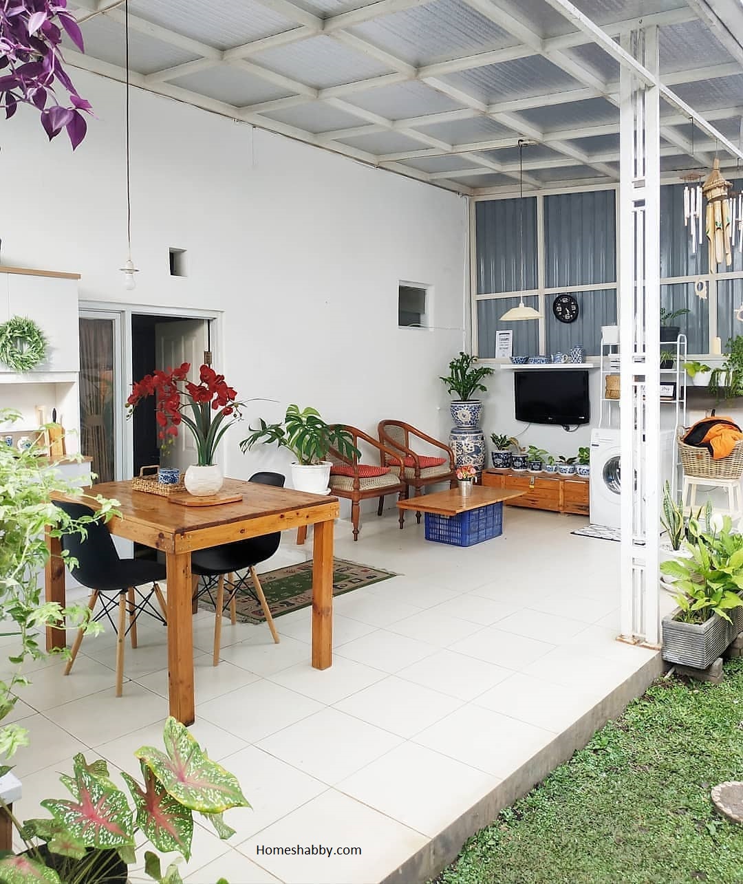 7 Inspirasi Teras Belakang Rumah Dengan Atap Transparan Homeshabbycom Design Home Plans