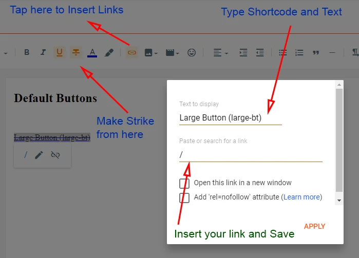 flexible shortcodes