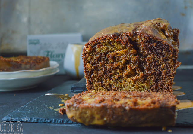 mocha swirl cake with espresso icing