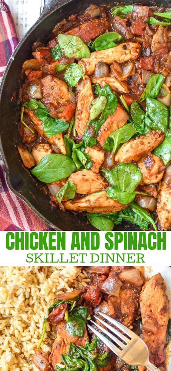 Chicken And Spinach Skillet Dinner