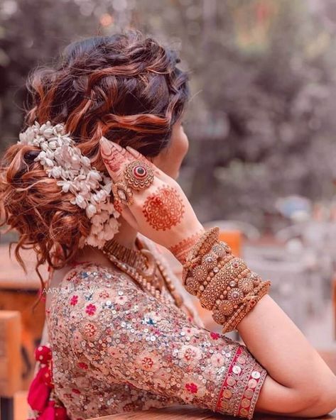 Indian Bridal Hairstyle : indian look hairstyle for wedding 2024