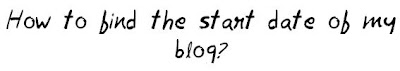 When was my blog started MohitChar