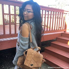 OOTD: Stripes for Spring Brown Backpack Gamiss review - Andrea Tiffany A Glimpse of Glam