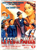 LE FEU DE PAILLE. Francia: 120 x 160 cms. Autor: Roger Soubie. Le feu de paille. 1939. Francia. Dirección: Jean Benoît-Lévy. Reparto: Jeanne Fusier-Gir, Lucien Baroux, Orane Demazis, Gaby Basset, Jean Fuller, Florence Luchaire.