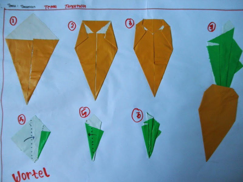 Ide Istimewa Melipat Kertas, Pot Bunga