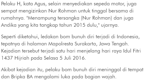 Mantap Densus 88 Berhasil Menangkap Jaringan Teroris Terkait Bom Solo - Commando