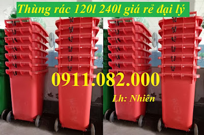 Cung cấp thùng rác gia đình, thùng rác y tế- thùng rác 120, 240l, 660l giá rẻ tại an giang-lh 091108 757575