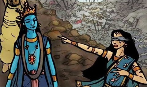 Gandhari ka krishna ko shraap