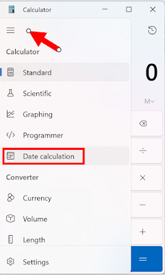 Windows 11 Date Calculator