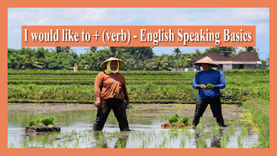 I would like to + (verb) - English Speaking Basics