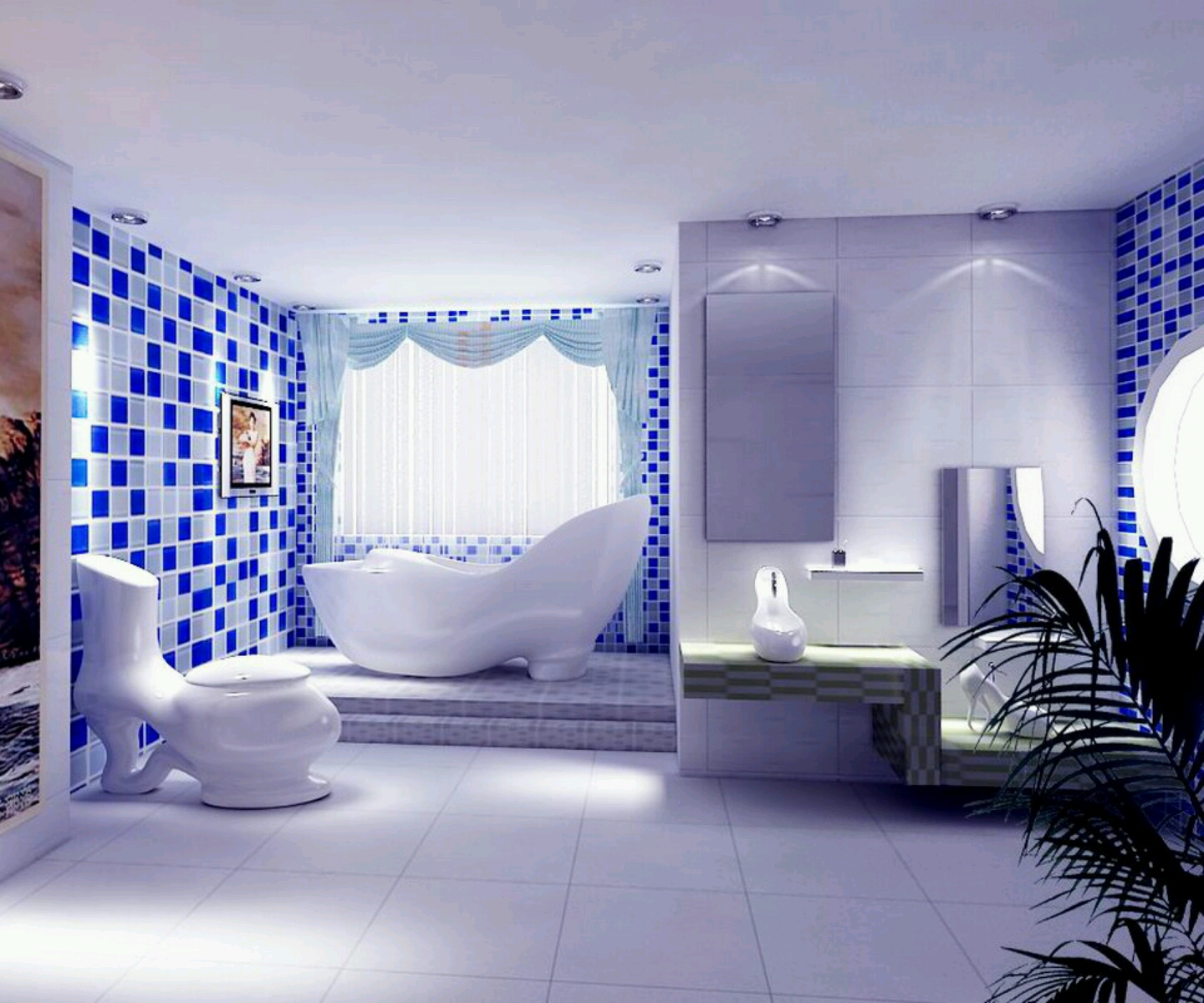 New home designs latest.: Ultra modern washroom designs ideas.