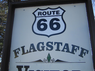 Flagstaff visitors center welcome sign