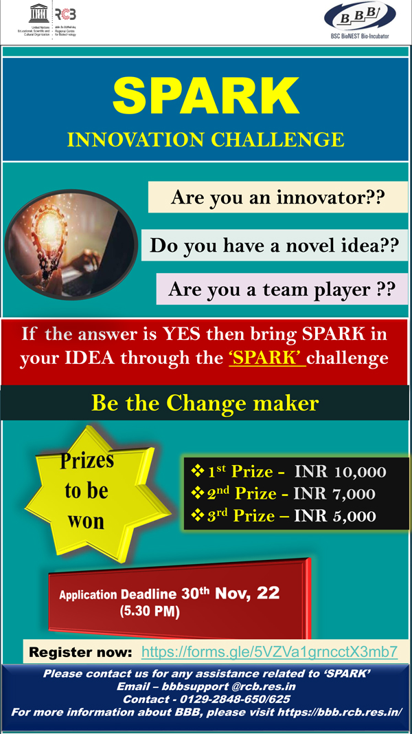 "SPARK 2022" INNOVATION CHALLENGE | Are you an innovator ? | Rs. 10K Prize money