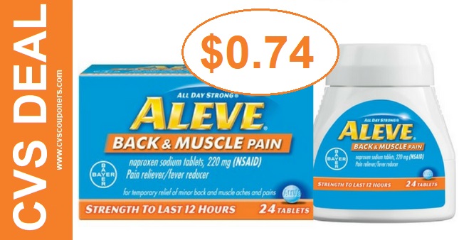 Aleve Back & Muscle CVS Deal 98-914