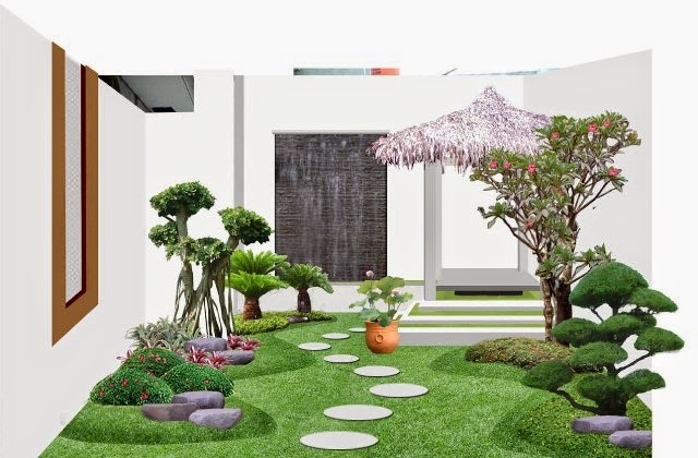 DESAIN TAMAN MINIMALIST DESAIN TAMAN MINIMALIST