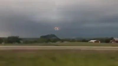 Amazing UFO sighting over Canadian field.