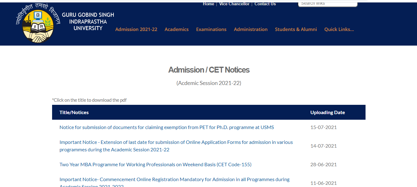 Du Jnu Anna University Admissions 21 22 Status Of Ug Admission Process In Top Universities Of India Myhelpinghand1947