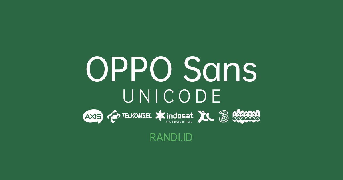 OPPO Sans Unicode Font TTF