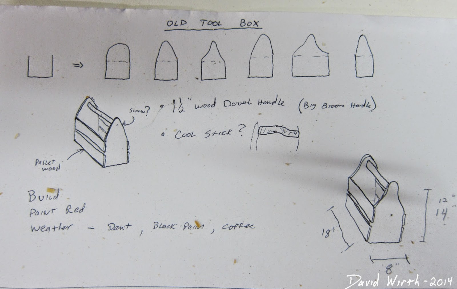  explain and show pretty much every step in building the wood tool box