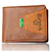 WOOD AN WOOD Leather Tan Formal Short Wallet