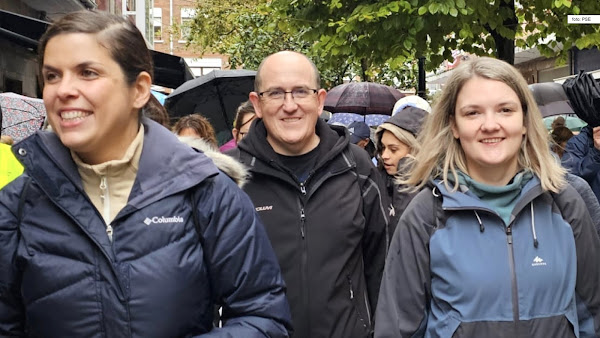 Alba Delgado, Carlos Fernández y Iulia Caraseva