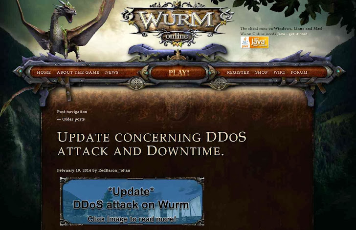 free online games wurmOnline ddos