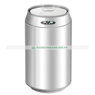 Thùng rác inox tự động hình tròn 9 lít