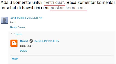 Tulisan Jumlah Komentar Hasil Modifikasi