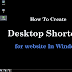 Desktop Icon - How To Create Desktop Shortcuts for Website In Windows 7