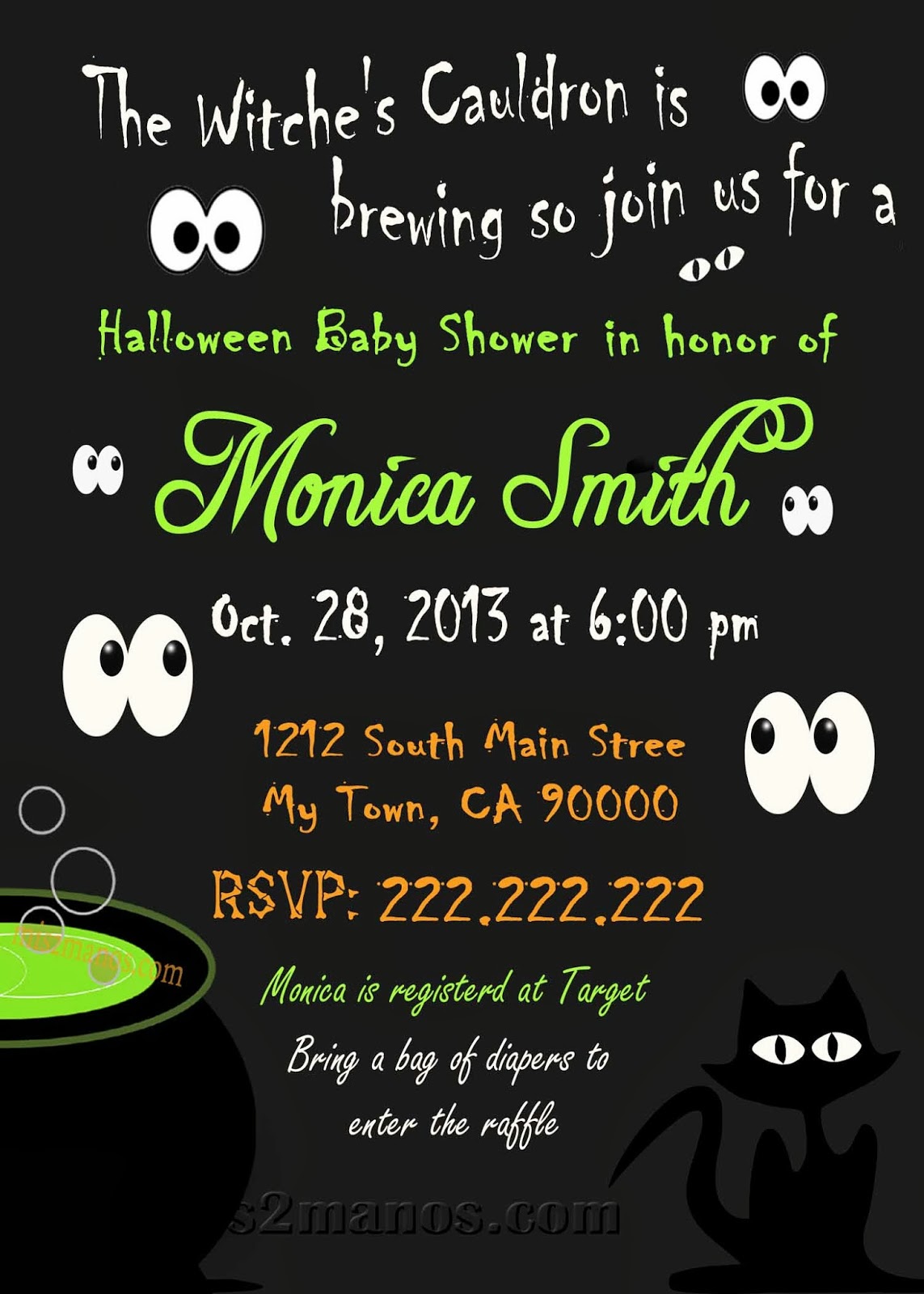 Halloween Baby Shower Invitation Pumpking Baby Shower Invites Mom-to ...