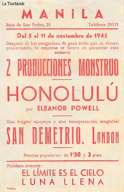 Honolulu - Programa de cine - Eleanor Powell - Robert Young