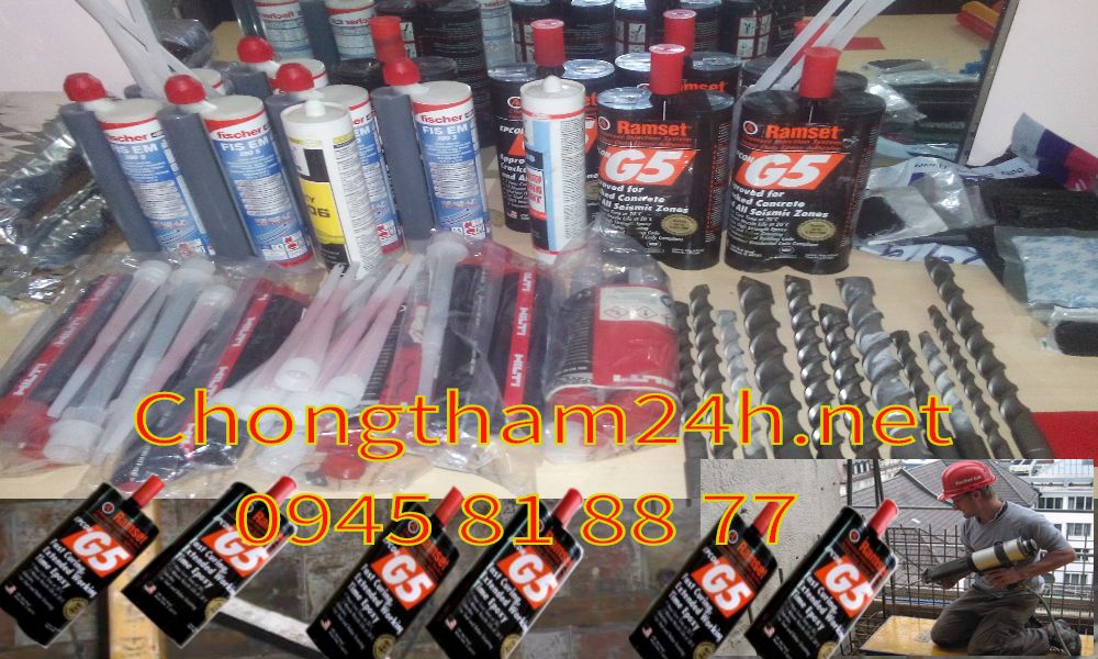 Bán hóa chất cấy thép ramset/hilti/fischer/sika/vinkem